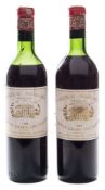 Two bottles of Ch. Margaux premier Grand Cru 1959:.