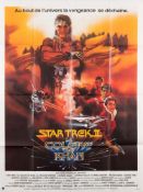 A French large one sheet poster for 'La Caorele de Khan' (Wrath of Khan):,