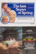 Six British quad posters:, 'The Snows Of Spring', 'The Shout' , 'Sophies Choice', 'A Star Is Born',