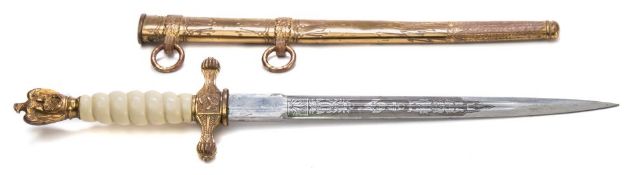 A Third Reich Kreigsmarine dagger by Eickhorn:,