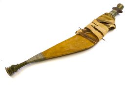 A kukri type short sword, with 36cm.