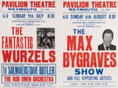 A collection of Weymouth Pavilion and Weymouth Theatre posters:,