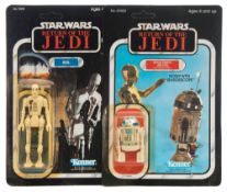 Two Star Wars 'Return Of The Jedi' 3 /3/4 inch figures by Kenner,