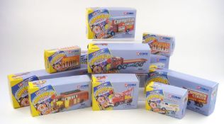 A set of twelve Corgi Classics 'Chipperfield Circus' vehicles and figures in original boxes:,
