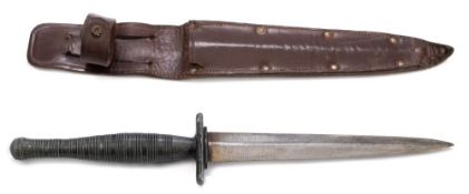 A Fairbairn-Sykes fighting knife, 3rd pattern:, unsigned,