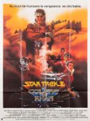 A French large one sheet poster for 'La Caorele de Khan' (Wrath of Khan):,