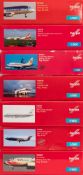Herpa, seven 1/500 scale diecast airliners: includes Boeing 737-700, BAC 1-11-200, Airbus A320,