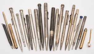 A silver 'Centennial' propelling pencil by S Mordan & Co , London,