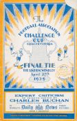 A FA Final Tie programme, Bolton Wanders v Portsmouth, April 27th 1929:.