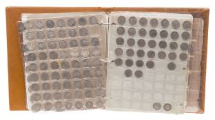 A large collection of British silver coinage 3d, 4d,