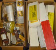 A Collection of Tenmile Gauge 1 kits:, including wagons, track and accessories.