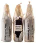 Three bottles of Rutherford and Miles 1934 Madeira Bual in original tissue:.