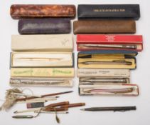 A silver 'Yard-O-Led' propelling pencil:, together with one other silver propelling pencil,