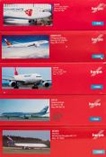 Herpa, five 1/500 scale diecast airliners: includes Ilyushin Il-86, Airbus A330-200F,