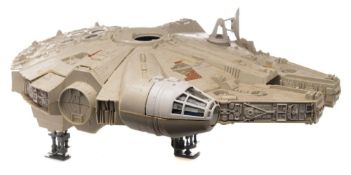 A Kenner/Palitoy Star Wars Millennium Falcon Vehicle in 'Return Of The Jedi 'logo boxes:, playworn.