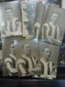 A collection of 1920s Exeter City Football players portrait postcards:,