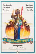 A one sheet poster for 'All This and World War II' together with a quad poster for 'Give My Regards