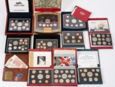 Seven Royal Mint proof sets:, 2002, 2006, 1984, 2001, 2005, 1991 and 2007 Executive set,