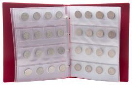 A collection of British half crowns from George III to Elizabeth II,