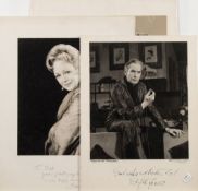 Four black and white photograph portraits of actors after R A Nicholds:, Vanessa Lee,