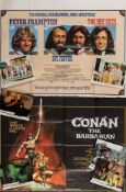 Four British quad film posters and part sets of lobby cards:, 'Sgt,