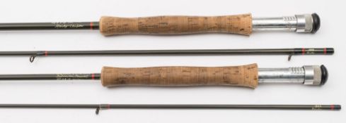Two Hardy Carbon 'The Westcountry' rods by Lance Nicholson, Dulverton, Somerset:,