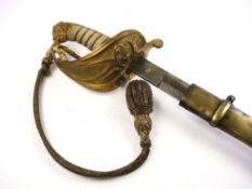 A regulation pattern Royal Naval Officer's dress sword:,
