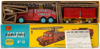 A Corgi Major No 12 Gift Set 'Chipperfield's Circus Crane Truck and Cage':, boxed..