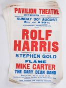 A collection of Weymouth Pavilion and Weymouth Theatre posters:,