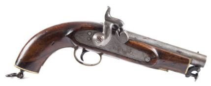 A 19th century percussion cap pistol by Wilkinson:,