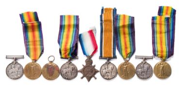 A WWI trio and three WWI pairs:,