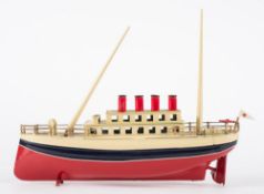 A tinplate clockwork hospital ship in the manner of Bing:,