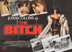A British quad poster and full set of lobby cards for Joan Collins in 'The Bitch':,