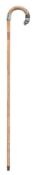 Of early Tottenham Hotspur Interest- A presentation silver mounted walking cane to club chairman
