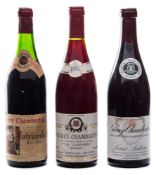A bottle of Gevrey-Chambertain 1er Cru 'La Bussiere' 1995:,