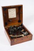 A 9 1/2 inch radius vernier sextant by Hughes & Son, London, number 16182:,