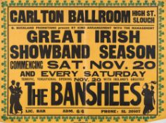 Two posters for the Carlton Ballroom 'Great Irish Showband Season' featuring 'The Banshees':,