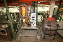 Lab Press Testing System includes Dayton Hydraulic Pump with Ram and Temperature Controls, Mounted