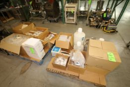 Assorted Lab Supplies on (2) Pallets including Syringes; VWR Pipettors, 200 ul; Pipette Tips;