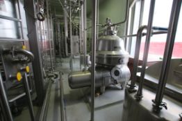 Westfalia CIP Separator / Centrifuge, Model MSA200-47-076, S/N 1672105, Includes Related Valves &