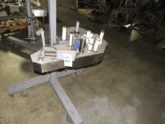 Markem CE Label Printer, Label Applicator used for labeling boxes, on Tripod Base with Casters (