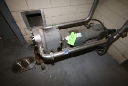 Waukesha Positive Displacement Pump, Model 55, S/N D085972SS, with 2
