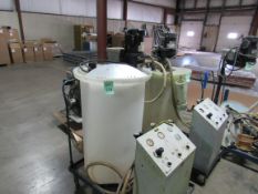 Mix Tank and Agitator about 55 Gallons and control units on cart with casters (Located in Iowa)**
