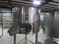 Approx. 390 Gallon (1500 Liter) Food Grade Stainless Steel Three Zone Jacketed and Insulated Tank