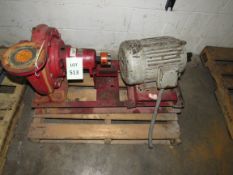 Misc. Water Pump and Sterling 5HP electric motor, 1725 RPM (Located in Iowa)**EUSA**