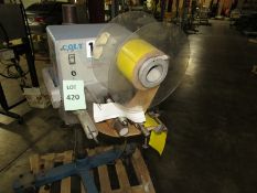 Colt Label Applicator, on tripod base and casters, model #305, 110 Volts, 60HZ, (Located in Iowa)**