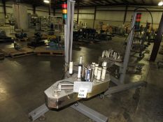 Markem CE Label Printer, Label Applicator used for labeling boxes, on Tripod Base with Casters (