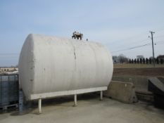 Approx.. 3,700 Gal. Insulated S/S Horizontal Tank with Vertical Agitator run by a SS motor, Spray