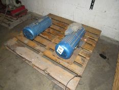 One lot of two Marathon DC Electric Motors, One never used Model #MSRF5570-4986, 180 VDC, 14 AMPS,