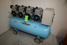 Towin Oil Free Air Compressor, M/N TW1100-4, S/N 12011100-4107, 400L per min., 4-Motor Design***